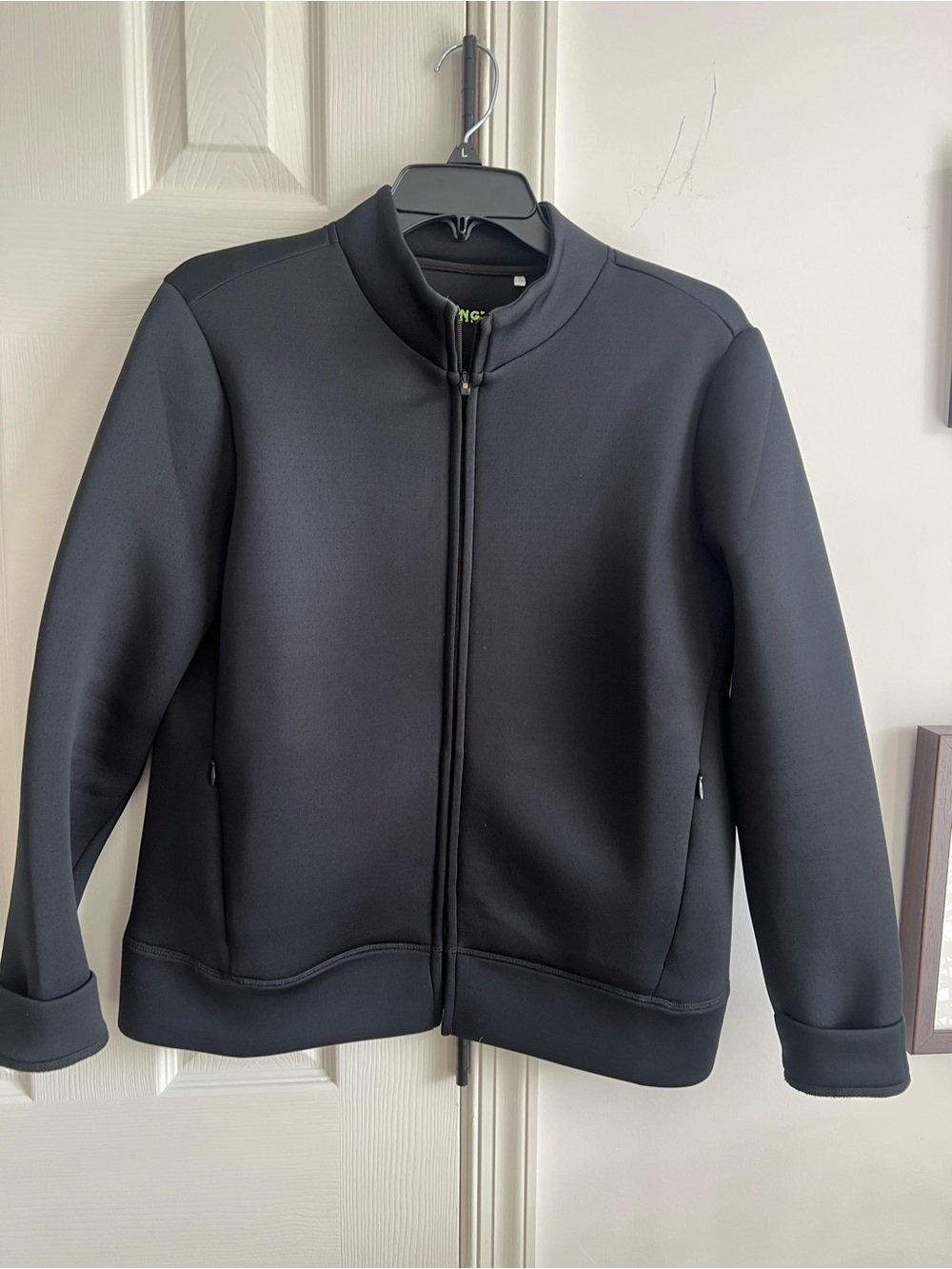Swing Control Black Zip-up perforated Jacket M